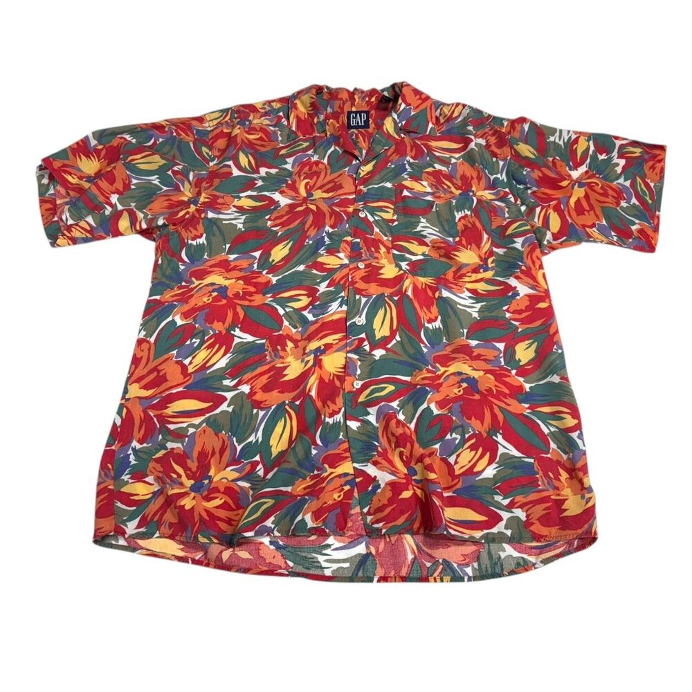 Vintage GAP Button Front Shirt Multicolor Size Large - Picture 6 of 6